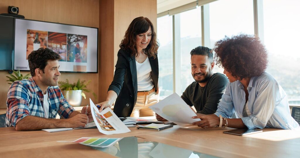Marketing Agency Staff Working