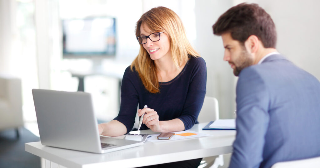 Lead generation professional with client