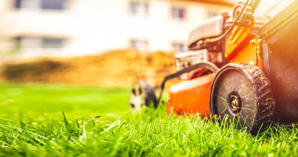 LAWNMOVER IN GRASS