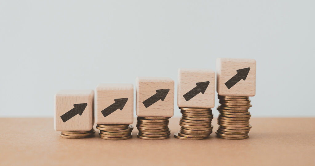 Coins with arrows