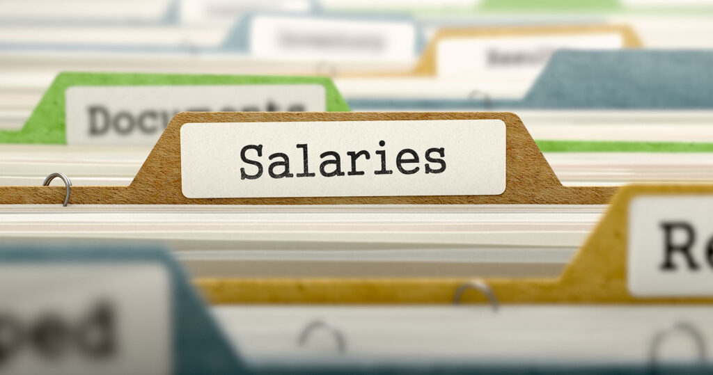 Folder-in-file-box-labeled-'salaries'